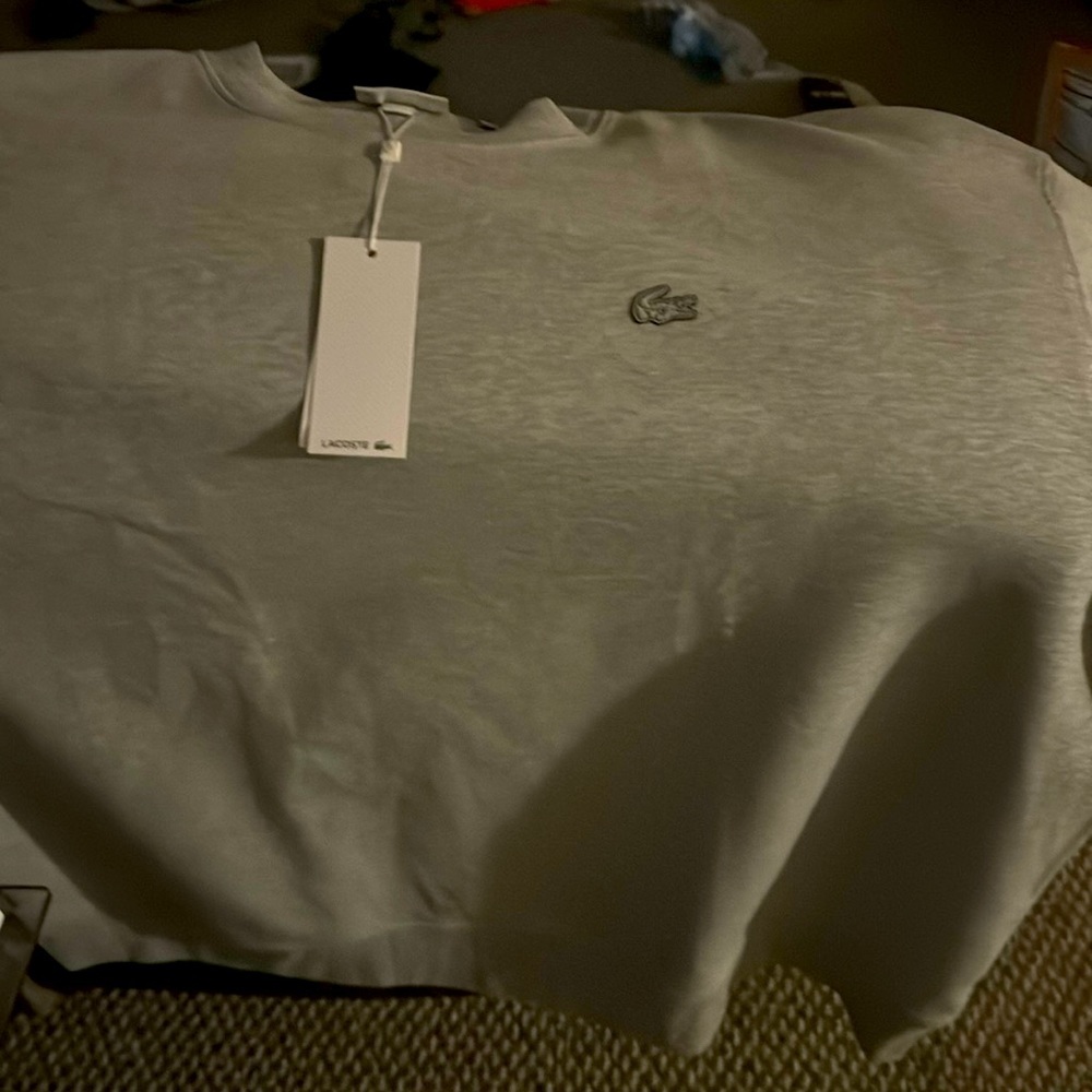 NWT Lacoste grey sweatshirt